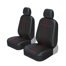 Fundas de cuero PU para asientos delanteros de coche, protectores de Airbag compatibles con 95% coches para Suzuki Swift, Honda y Toyota, 1 par