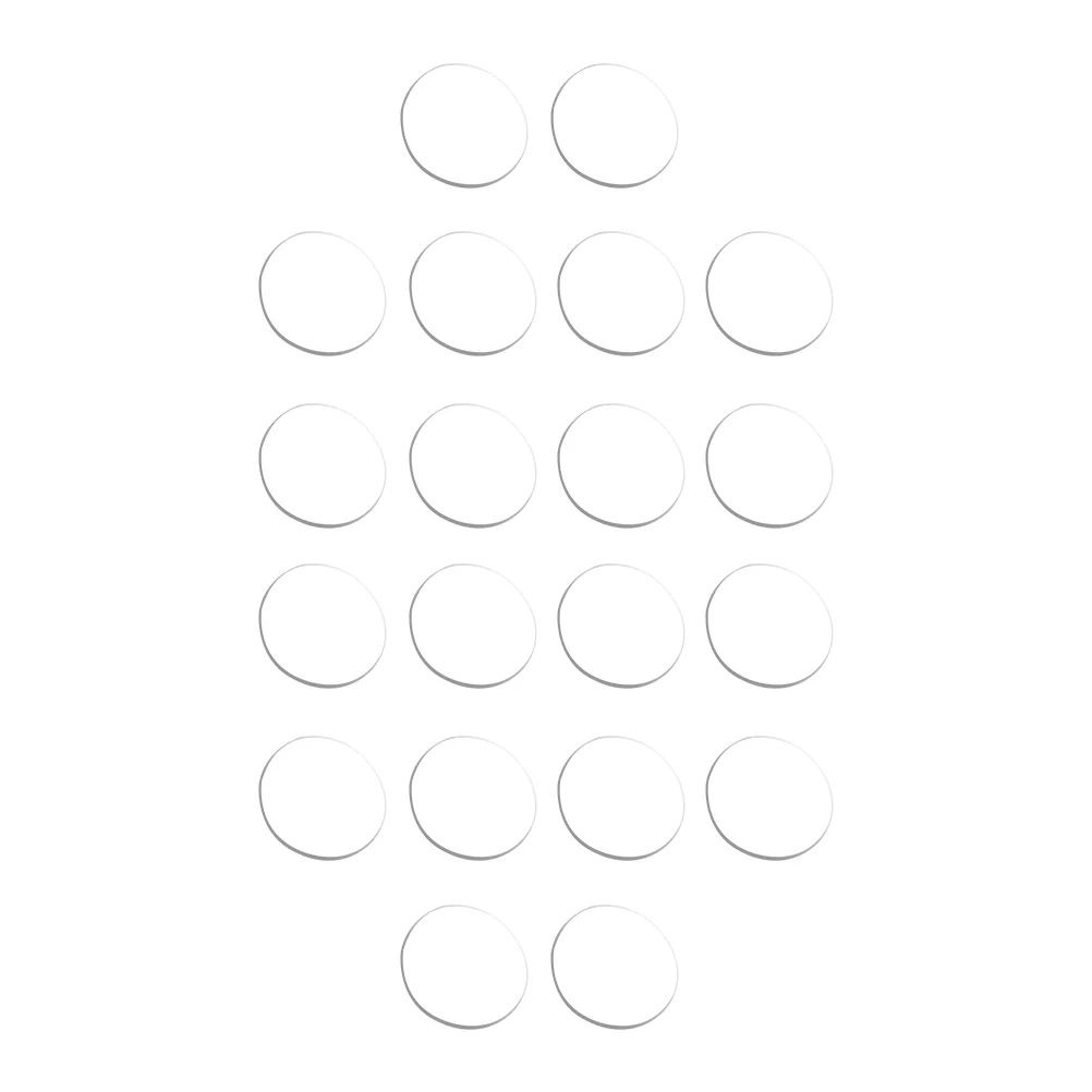 20 Pcs Glass Suction Cup Gasket Table Spacers Clear Bumpers For Cabinet Doors for Cabinet Doors Mat Rubber Furniture Anti Tops