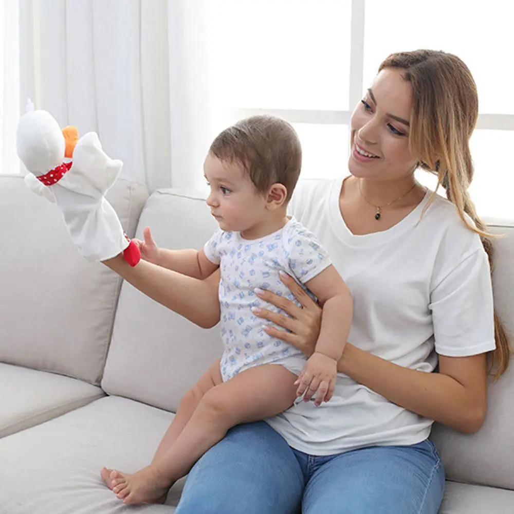 

Frog Soft Cartoon Animal Duck Educational Toy Baby Toys Children Gifts Stuffed Toys Plush Doll Hand Puppet Plush Toy