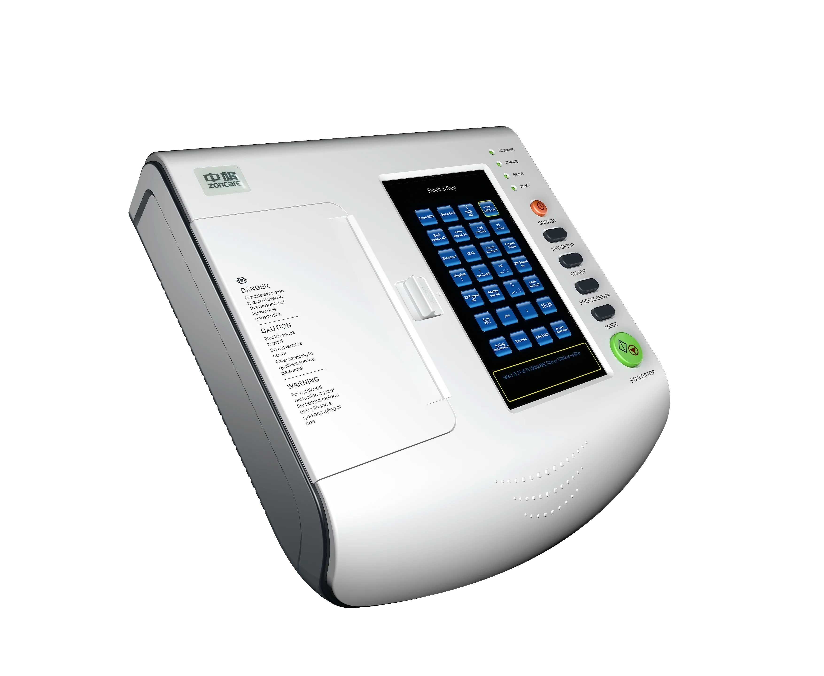 

2019 hot sell digital 12 lead portable ECG machine with big screen MSLEC33