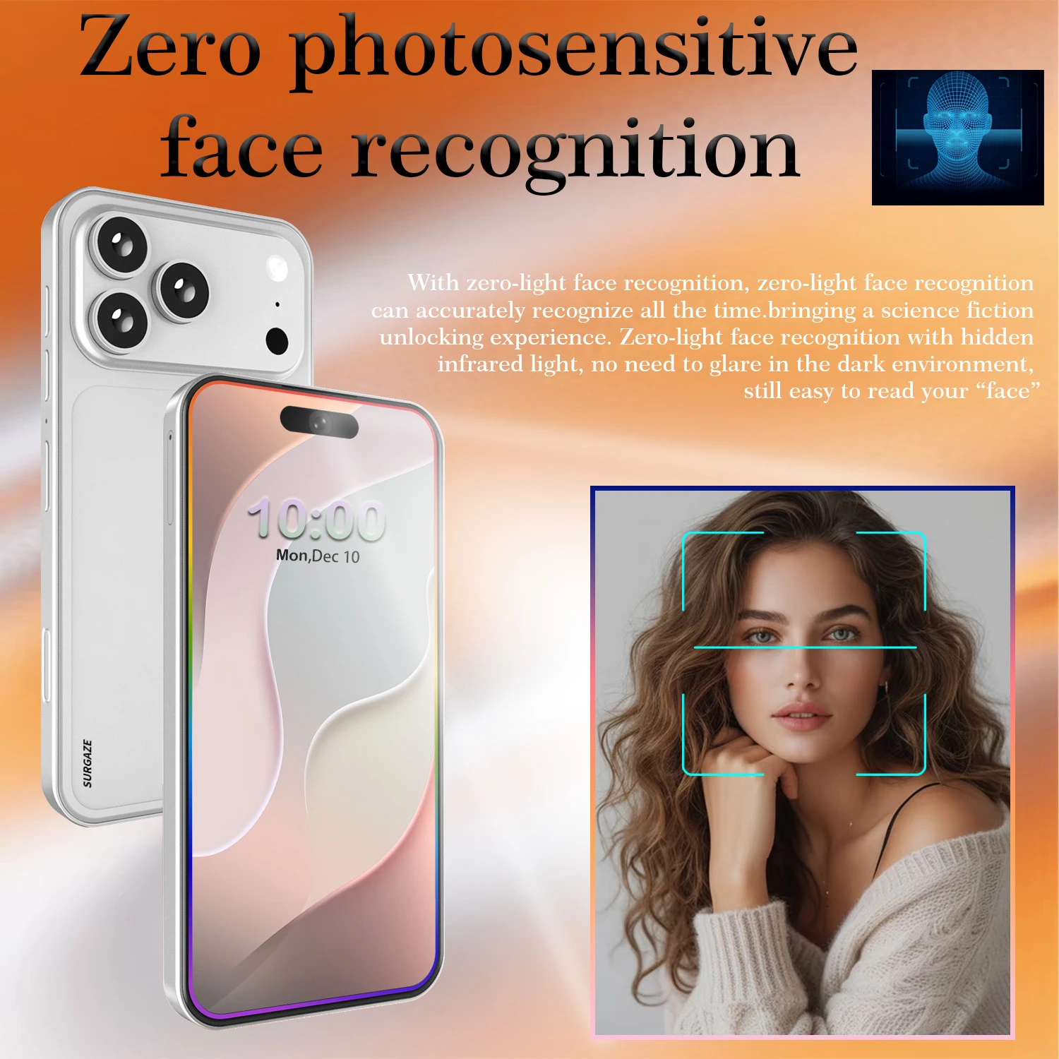 SURGAZE New mini i17 Pro Max Smartphone 5.3Inch 3200mAh Battery 8GB+128GB 5G phone Network Global Version Mobile Phone Arrival