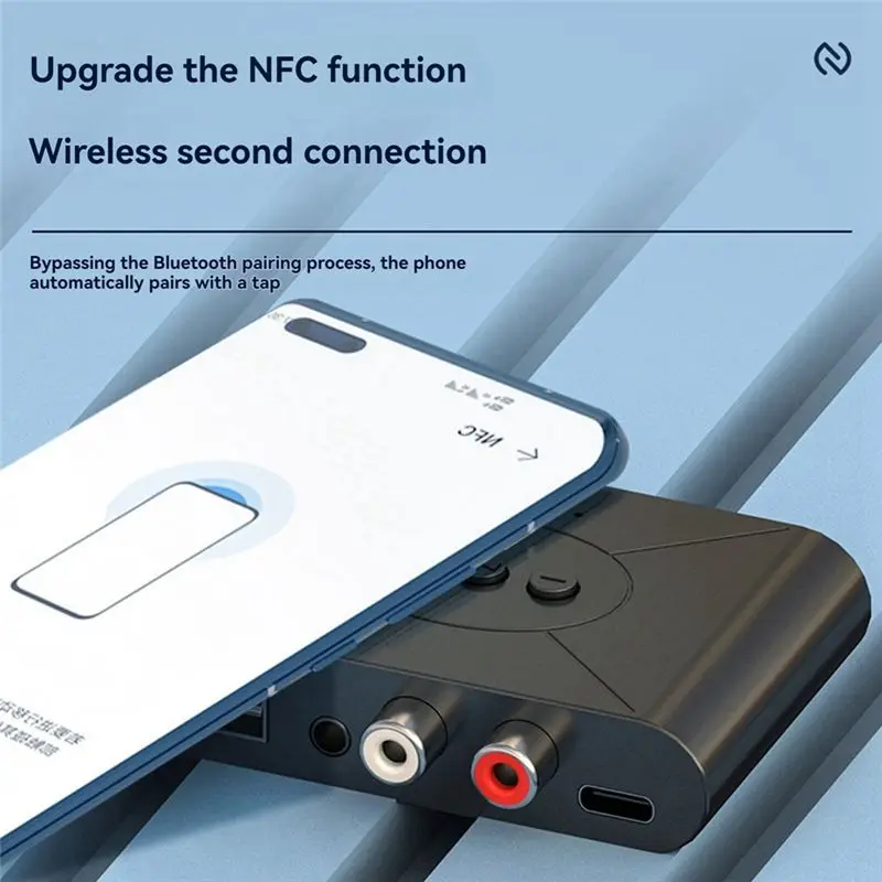 핫 블루투스 수신기 5.3 무선 어댑터 AUX 휴대폰 오디오 출력 RCA 구형 오디오 증폭기 USB 플레이어