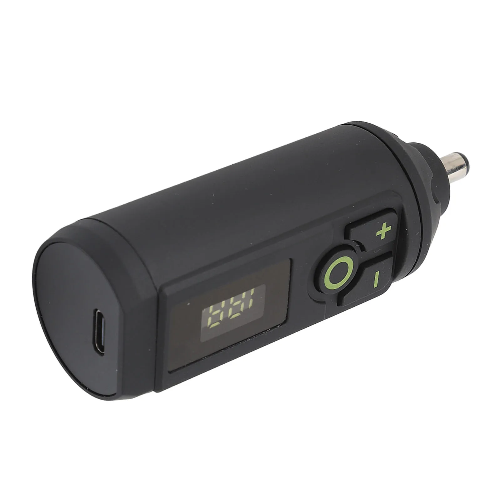 Tattoo Power Supply Tattoo Battery Pack Black Tattoo Machine Battery Wireless Tattoo Machine Battery Type C Alloy Digital LCD Power Supply for Beauty Salon