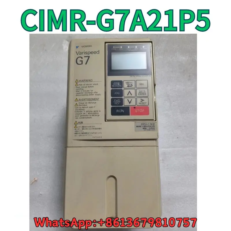 

second-hand Frequency converter CIMR-G7A21P5 test OK Fast Shipping