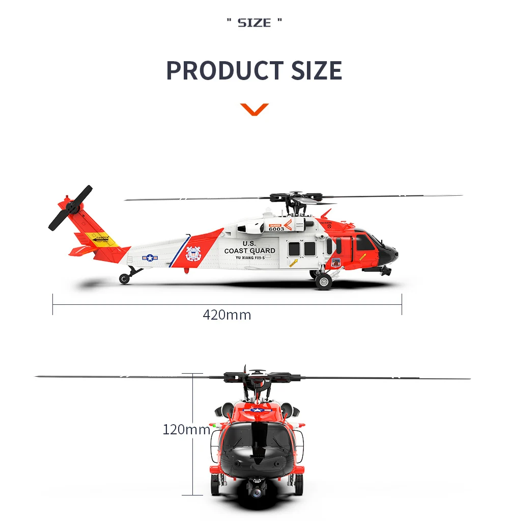 RC Helicopter 2.4G 6CH Gyro GPS Optical Flow Positioning 5.8G FPV Camera For YXZNRC F09-S remote control helicopter