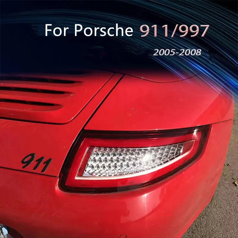 

Автомобильный Стайлинг, задний фонарь для Porsche 997, задние фонари 2005-2008 991, задний фонарь DRL, динамический сигнал, тормоз, задний фонарь, автомобильные аксессуары
