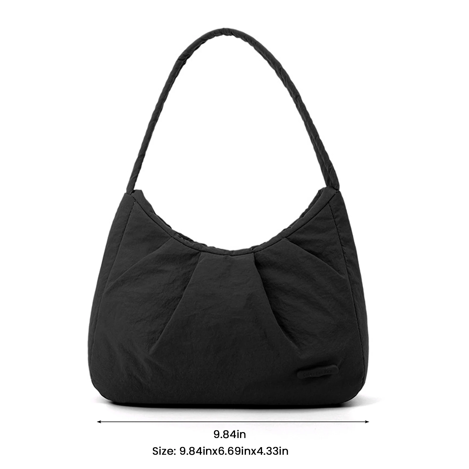 Pleated Clouds Bag Solid Color Dumpling Bag Lightweight Daily Clutch Handbag Casual for Women Travel Shopping