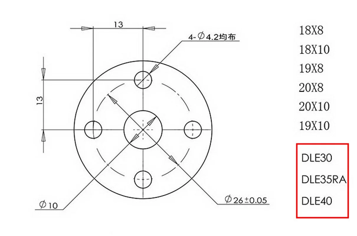 Sail CW Beechwood Propeller with DLE Engine Hole 18x10 19x8 20x10 for Gas RC Model Airplane 3