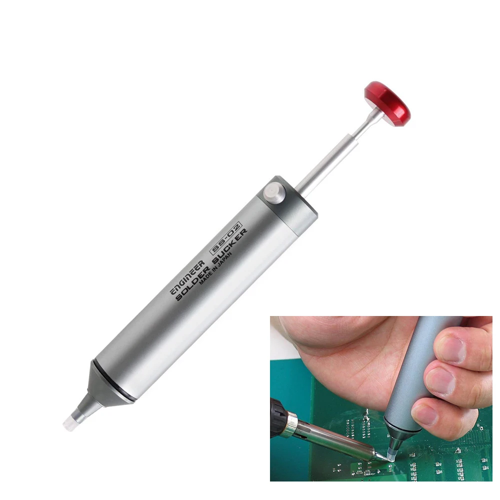 Welding Tools Engineer Ss02 Solder Sucker Manual Desoldering Pump Smt