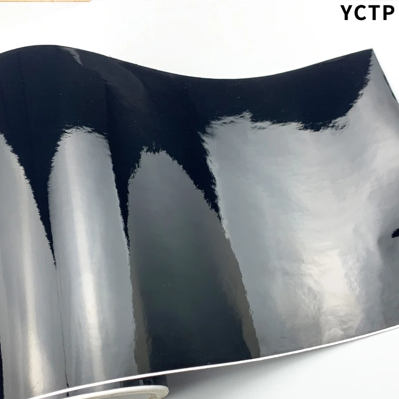 Classical Glossy Black Vinyl Wrap Film Car Wrapping Foil Console Computer Laptop Skin Phone Cover Motorcycle