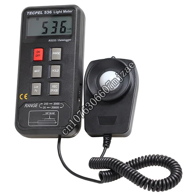 

TECPEL DLM-536 Data logging digital light meter, lux meter Light Meter
