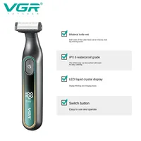 VGR rasoirs électriques hommes rasoir homme rasoir electrique Rasoir Professionnel Rasoir Portable Tondeuse à cheveux pour le corps IPX6 étanche Tondeuse à barbe Rechargeable Rasoir électrique pour hommes V-360 2