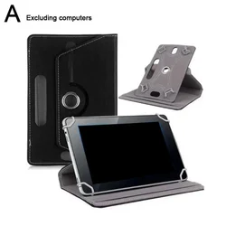 Premium 7 - Inch Universal Leather Tablet Case with Flip Stand - High - Quality & Elegant Design (A)