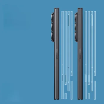 2PCS Pelle Colorata Lati Del Telefono Adesivo Telaio Pellicola Per SAMSUNG Z Fold7 6 5 4 Bordo Opaco Per Galaxy Z Fold 3 2 5G Wrap