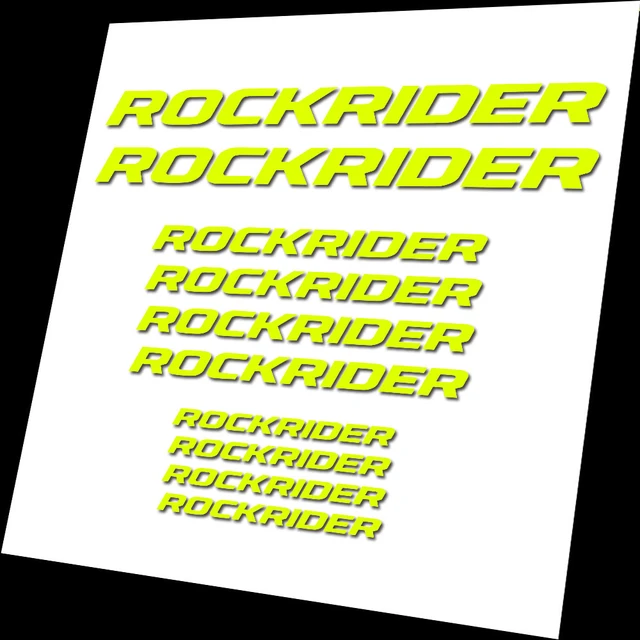 Autocollants pour cadre de vélo ROCKRIDER, stickers de haute qualité, pour  VTT, BMX - AliExpress