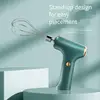 Home Baking USB Handheld Electric Whisk Whipping Cream Stirring Kitchen Gadgets Portable Electric Food Mixer Blender 3 Speeds 3