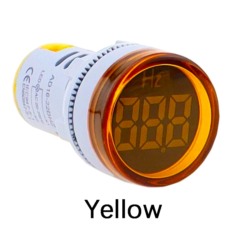 Fréquencemètre AC Numérique 22mm – Indicateur Hz LED Pour Tableau électrique, Plage 20-75Hz, Tension 110-380V AC - 10