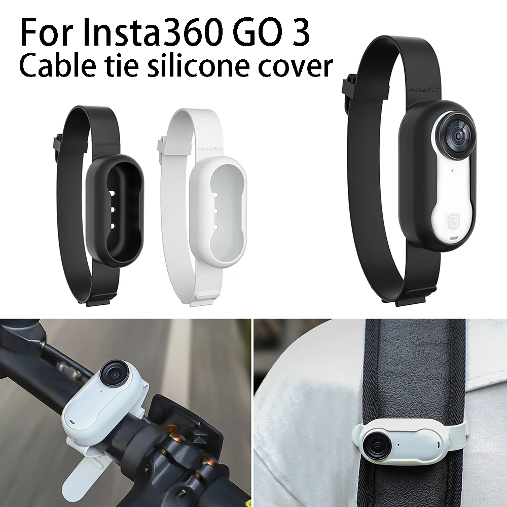 

For Insta360 GO 3 Accessories: Sport Extension Cable Ties, Silicone Protective Case Camera Strap For Insta360 GO3 Silicone Case