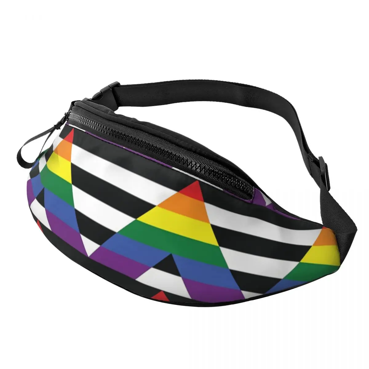

Straight Ally Printed Waist Bags LGBTQ Pride Unisex Fanny Pack Fashion Sport Banana Bags Belt Pouch
