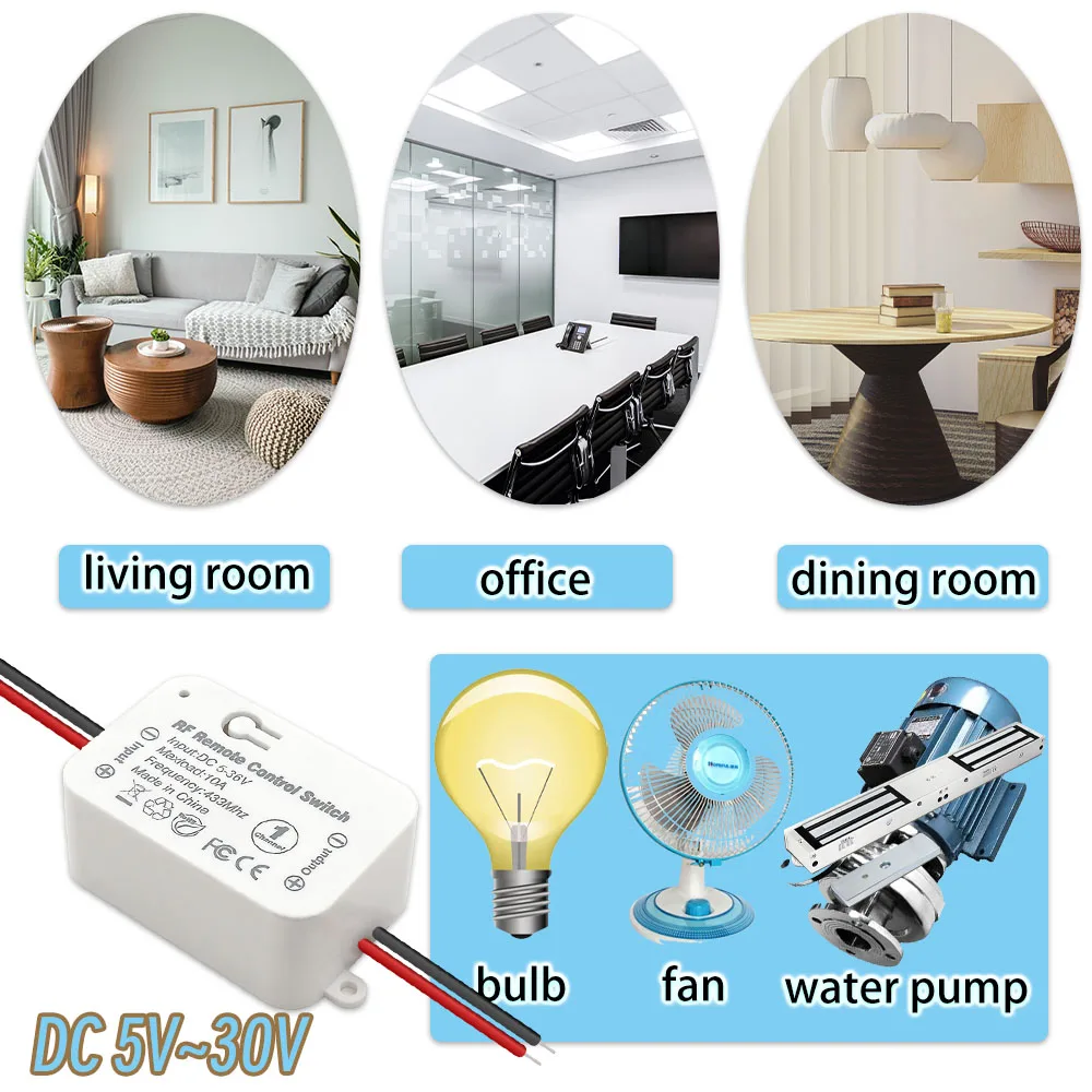 Interruttore Wireless 12V-48V - Telecomando Per Luci, Pompe E Cancelli - Foto 2