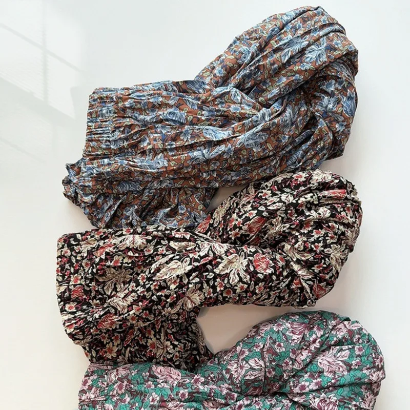 

High Waist Vintage Skirt Women Elegant Casual A-Line Elastic Waist Temperament All-match Chic Office Streetwear Skirts