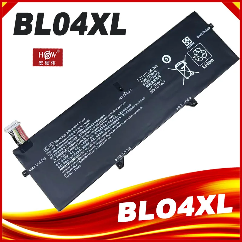 

BL04XL, BLO4XL, фотосессия, фотосессия, Аккумулятор для ноутбука HP EliteBook X360, 1040, G5, G6, 7,7 В, Вт/ч