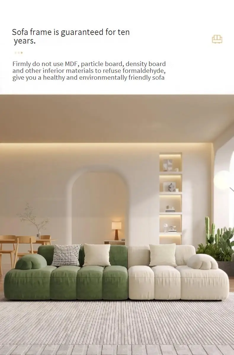 Lounge Comfortable Living Room Sofas Puff Soft Lazy Relaxing Minimalist Sofa Elegant Modern Canape Salon Patio Furniture