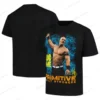 Men's Black Bret Hart Hitman Primitive Fathion Wrestling T-Shirt 2024 Summer New Arrivel  Fighting Style Streetwear Unisex Tops 5