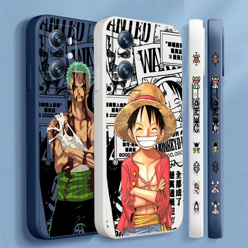

Ones Pieces Anime Zoros For OPPO Find X6 X5 X3 A98 A96 A94 A93 A77 A76 A74 A72 A57 A53 A16 5G Liquid Left Rope Phone Case