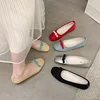 Fashion Bowknot Women Mary Jane Shoes 2024 New Designer Flats Retro Style Ladies Comfort Slip-on Soft Sole Ballerina Shoes 1