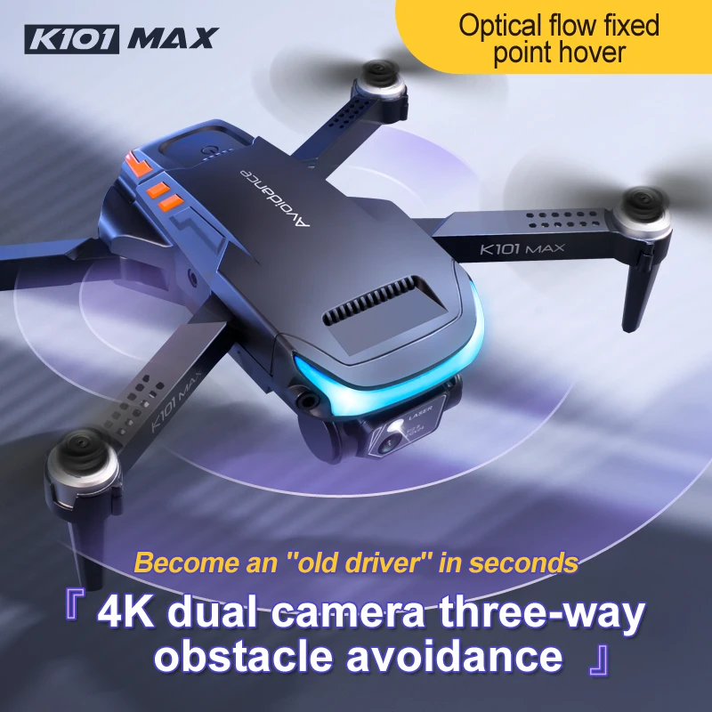 K101 Max Drone 4k Professional HD Camera WiFi Optical Flow Positioning Dron  Quadcopter Mini Drone RC Toys Gifts Dron From 246,05 €