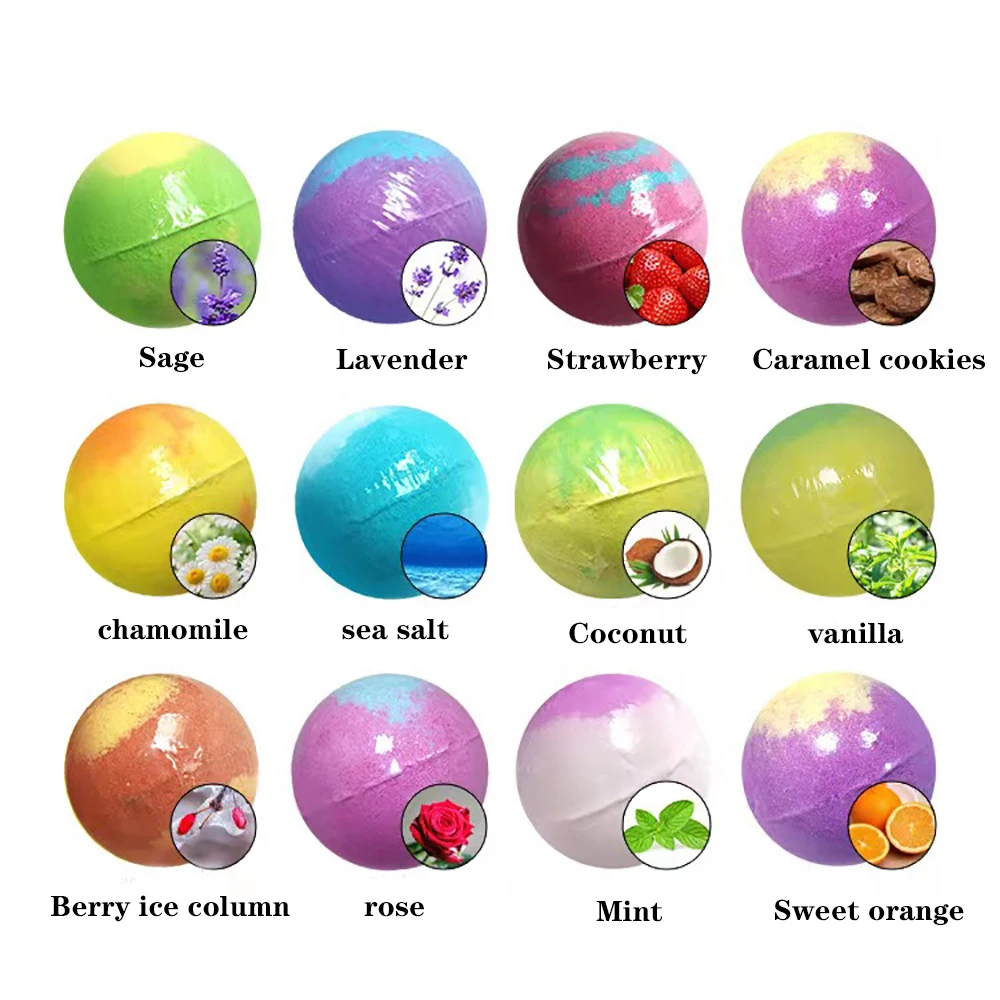 BathBombsLargeBathBombsGiftBoxMoisturizingNaturalSpaBath