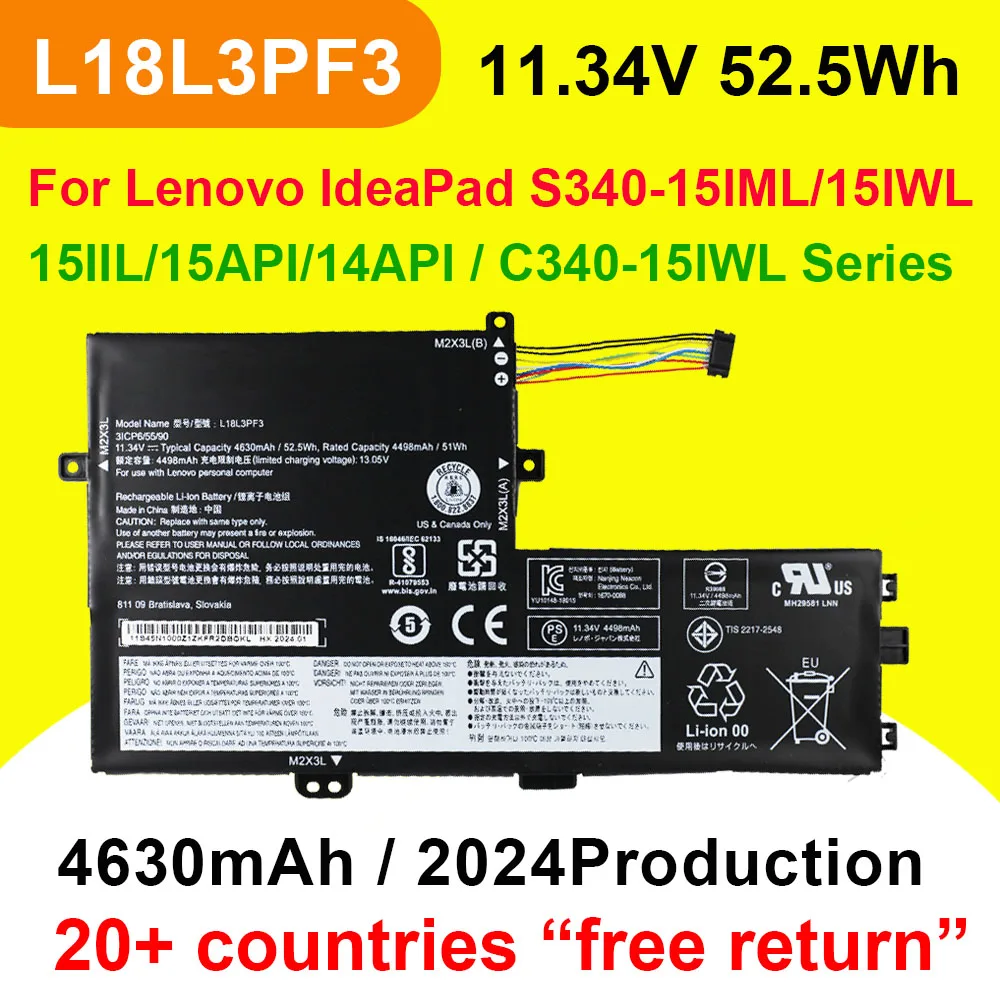 

Аккумулятор L18L3PF3 для ноутбука Lenovo IdeaPad S340-15IML/15IWL/15IIL/15API