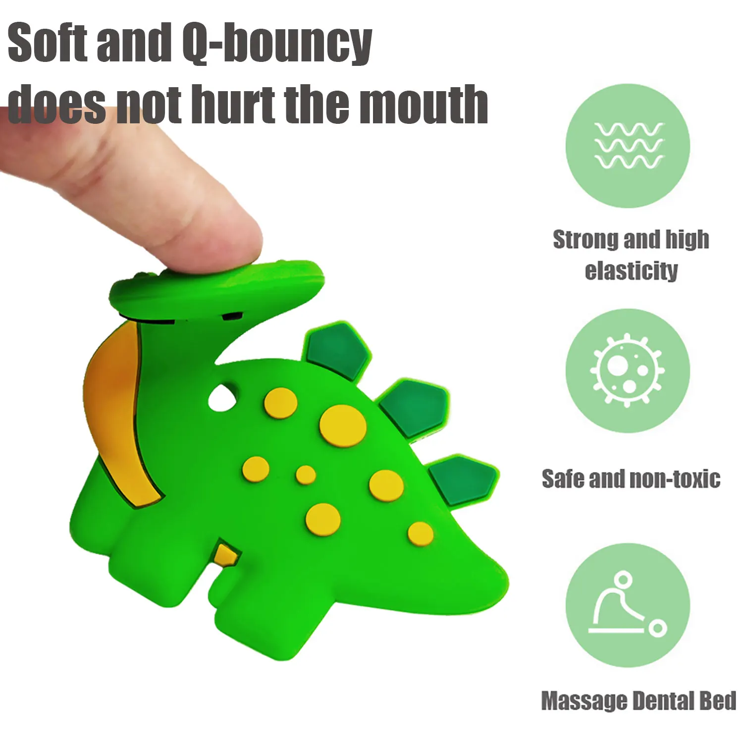 Baby Teething Teether Food Grade Silicone Material Baby Gnawing Toys Suitable for Babies over 3 Months Newborn Gift 1Pcs teething toys silicone teething toys