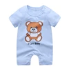 Newborn Baby Clothes Short Sleeve Romper Printed Cartoon Cute Baby Boys One-piece Clothes Toddler Jumpsuit Infantil Costume 3