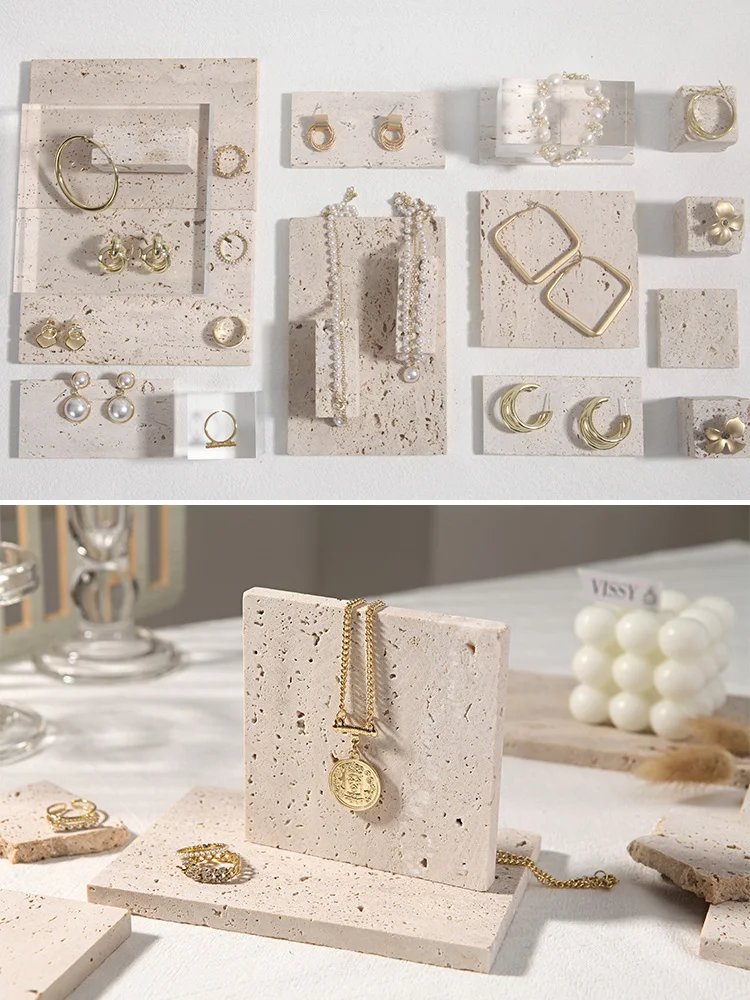 Holes Stone Natural Stone for Jewelry Creative Photography Retro