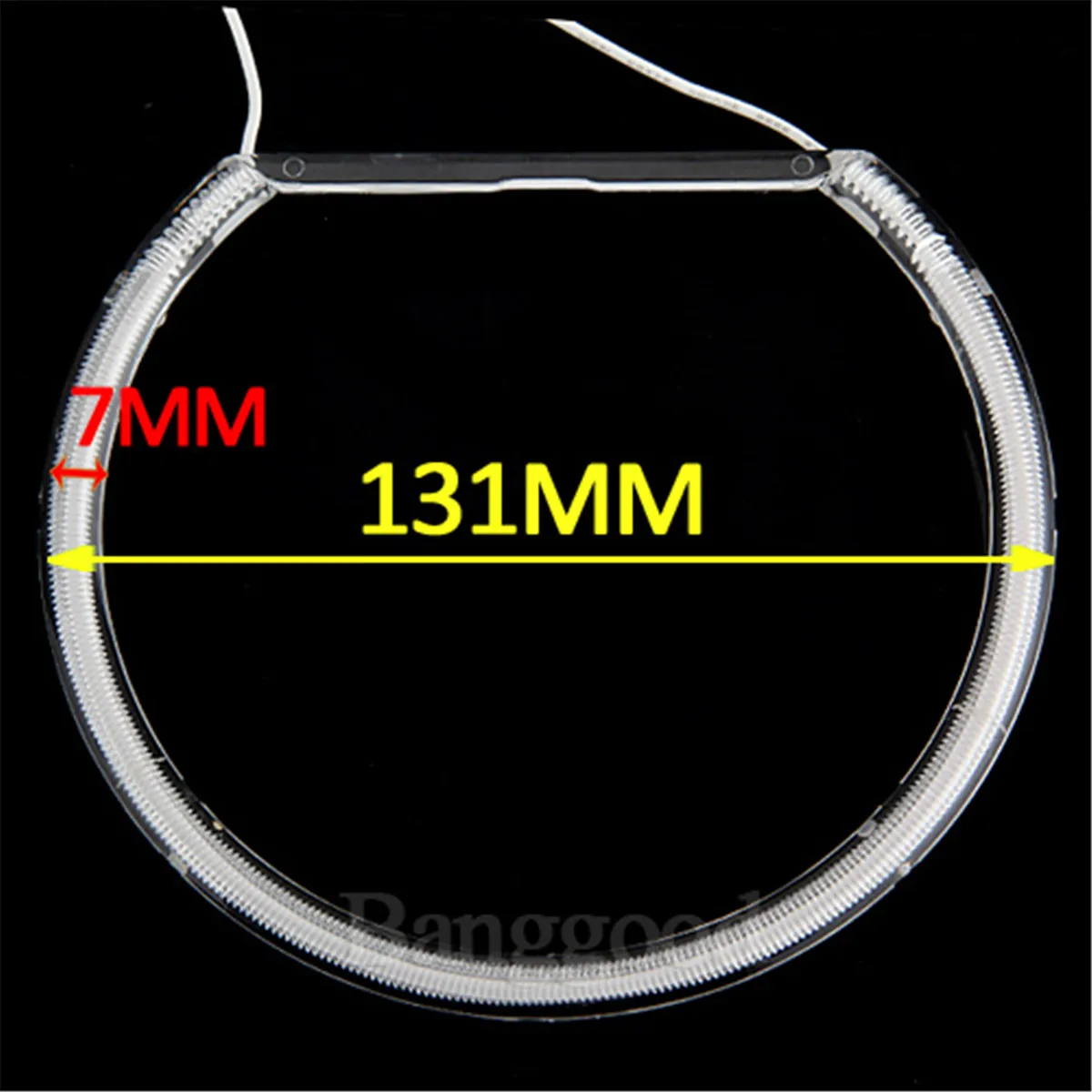 4X CFL Angel Eyes 131MM White DRL Ring Car Headlight Retrofit For BMW E36 3 E38 7 E39 5 E46 3 1990-2005