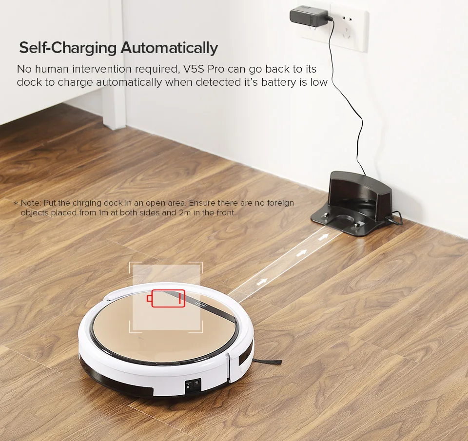 Ilife-掃除機ロボットv5s pro,ペットの髪の毛と床の掃除,自動