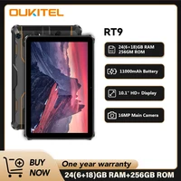 Oukitel RT9 Rugged TabletRugged Tablet 10.1″ HD Display 24GB RAM 256GB Waterproof Tablet 11000mAh Battery Android 14.0 Tablet PC