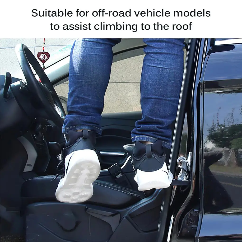 

Universal Car Door Step Aluminum Alloy Vehicle Folding Ladder Rooftop Door Pedal Multi-Purposes Door Foot Pegs