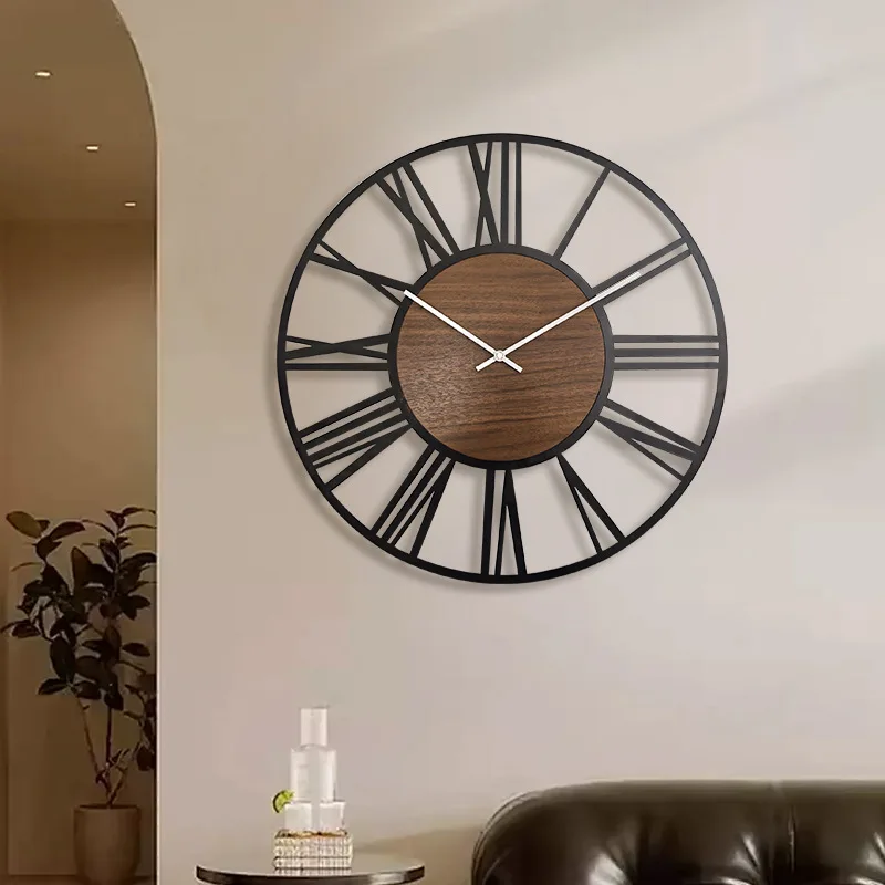 Modern Retro Old Mesh Wall Clock, Round Planet, Living Room, Large, Home, Special, Cross-border, Wholesale 3
