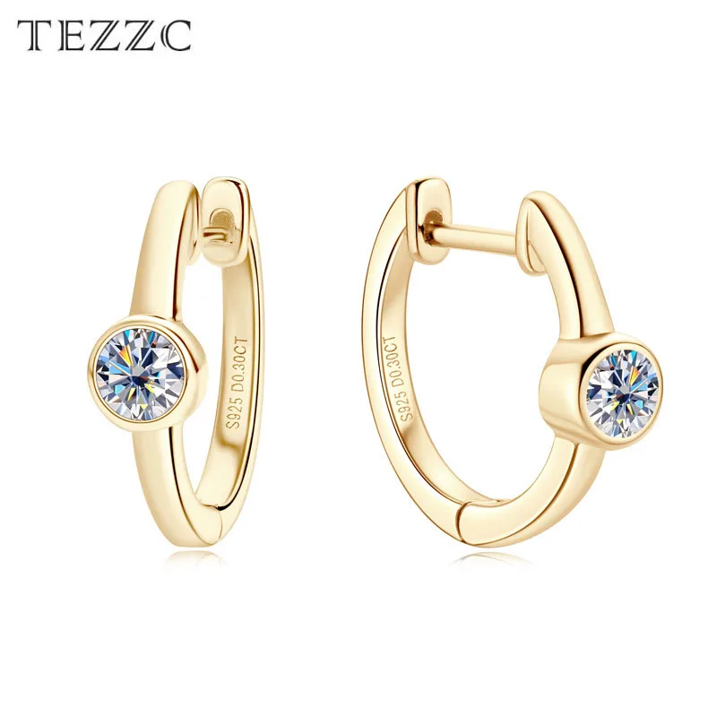 

Tezzc 0.6CT D VVS1 Moissanite Earrings for Women's Tassel Earrings S925 Sterling Silver Earring Wedding Valentine Fine Jewelry