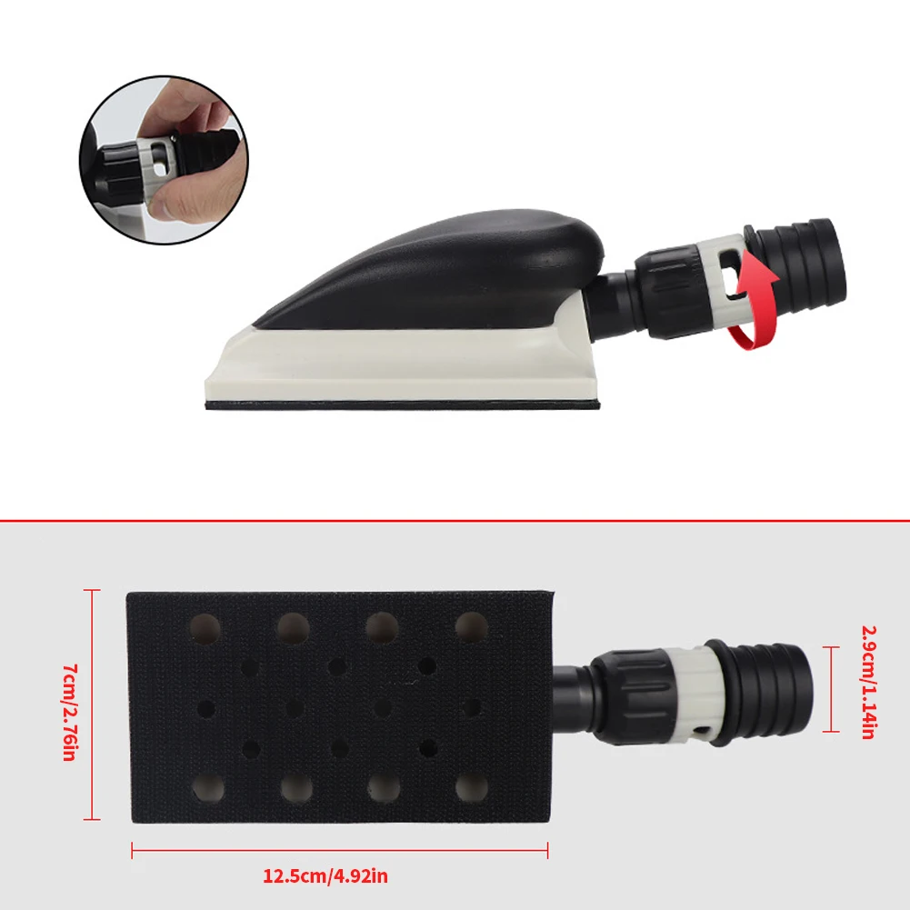 Bloc De Ponçage Manuel à Rayon Réglable Avec Poignée, Ponceuse Manuelle D' Extraction De Poussière Pour Automobile, Travail Du Bois