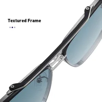 Lunettes de soleil dégradées pour hommes, grandes lunettes de soleil à monture métallique pour femmes 4