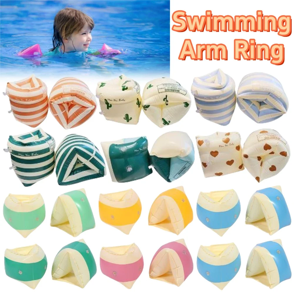 Arm Float Rings Swimming Arm Ring Inflatable Pool Float Sleeve Water Play Equipment PVC ...
