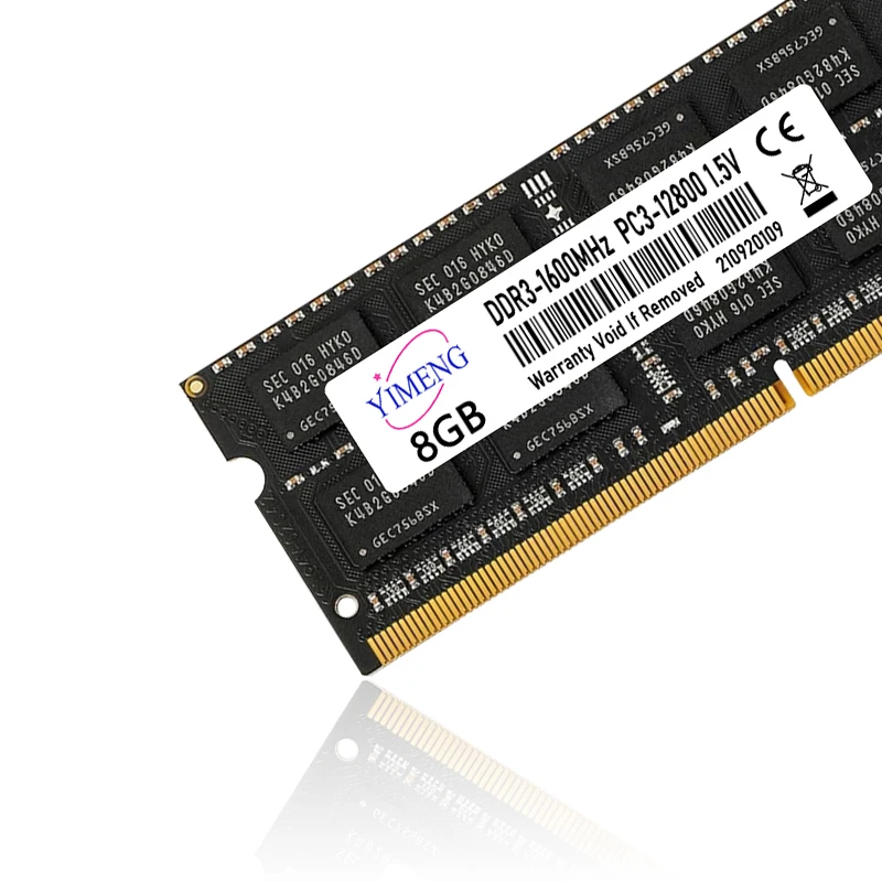 DDR3L DDR3 4GB 8GB 노트북 메모리 램 PC3 1.5V 1066 1333 1600Mhz PC3L 1.35V 8500 10600 12800 204핀 SODIMM 노트북 메모리 램