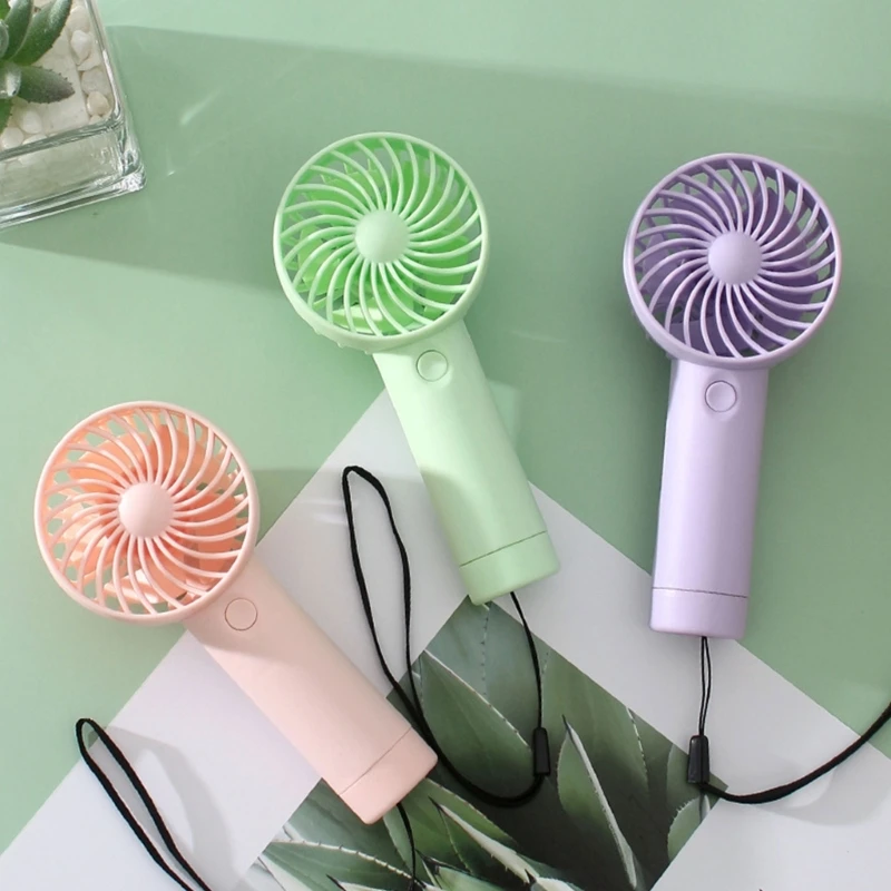 USB Rechargeable Mini Fan Desk Fan 3Speed Mini Handheld Pocket Hand with 3 Speed for Travel Summer Gift