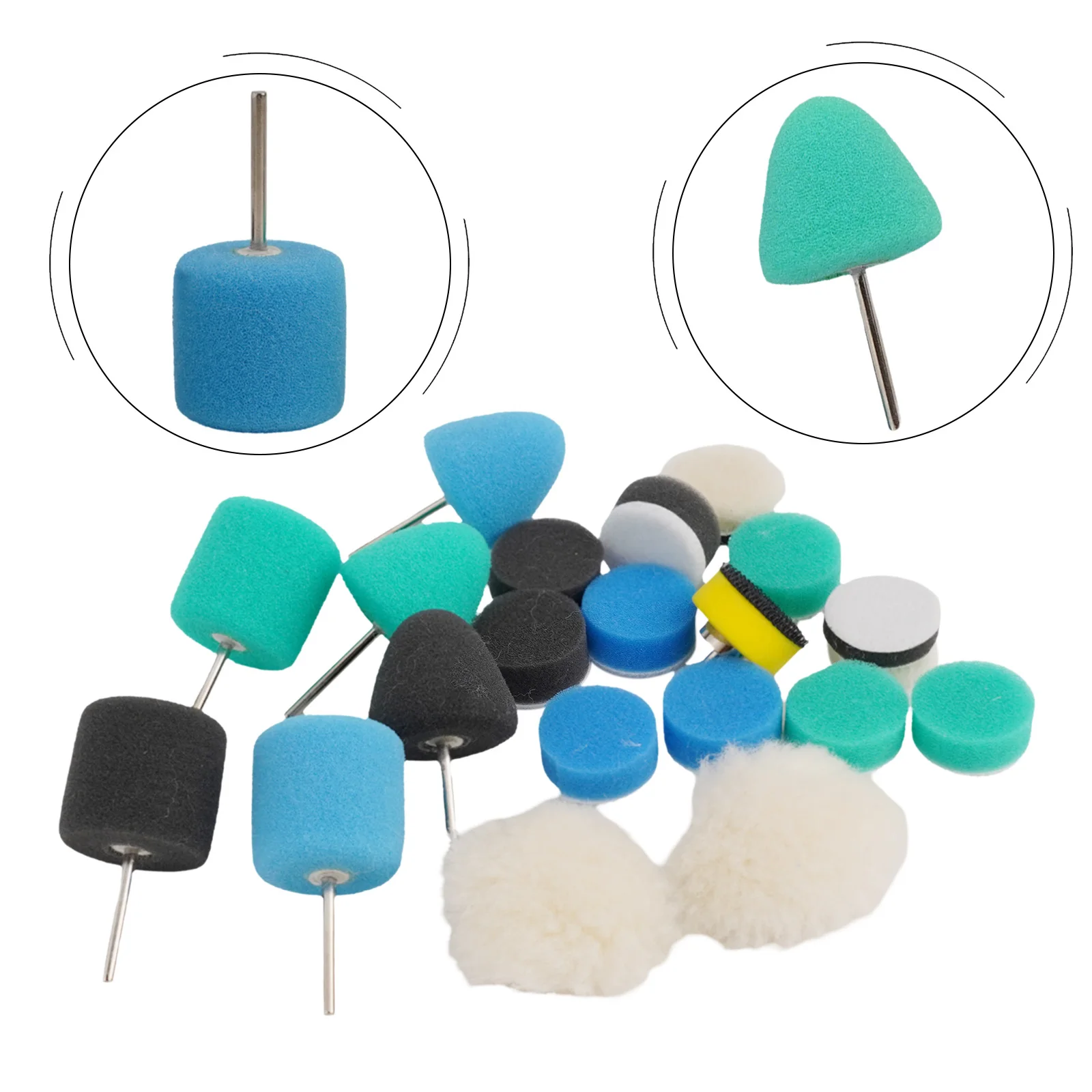 1 Inch Polishing Pads ing Polishing Pads Car Cleaning Tasks Durability Easy To Install Flexibility Malleable