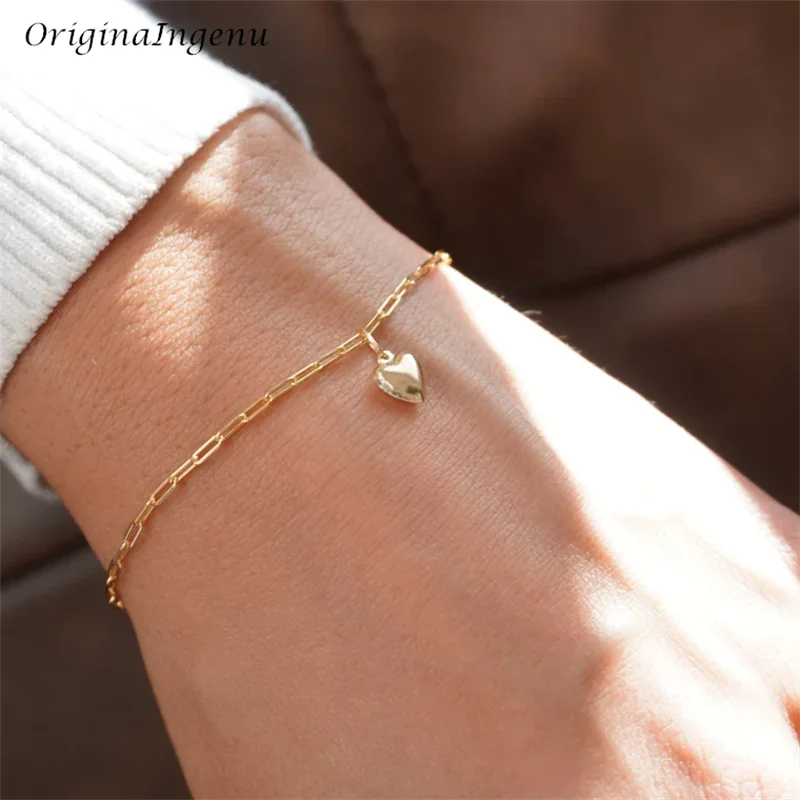 YANCHUN Bracciale Avvolgente In Pelle A Forma Di Cuore – Fatto A Mano, Boho, Regolabile, Regalo Donna Moda 2025