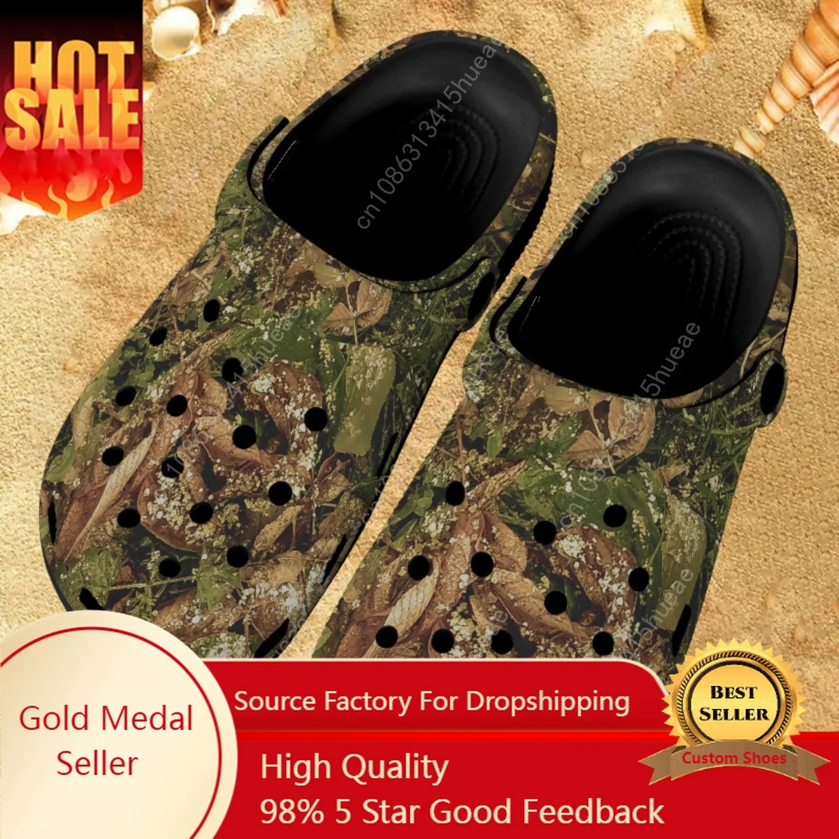 

Dropshipping Women Sandals Hunting Camouflage Brand Designer Non Slip Ladies Home Slippers Woman Casual Breathable Clogs Slides